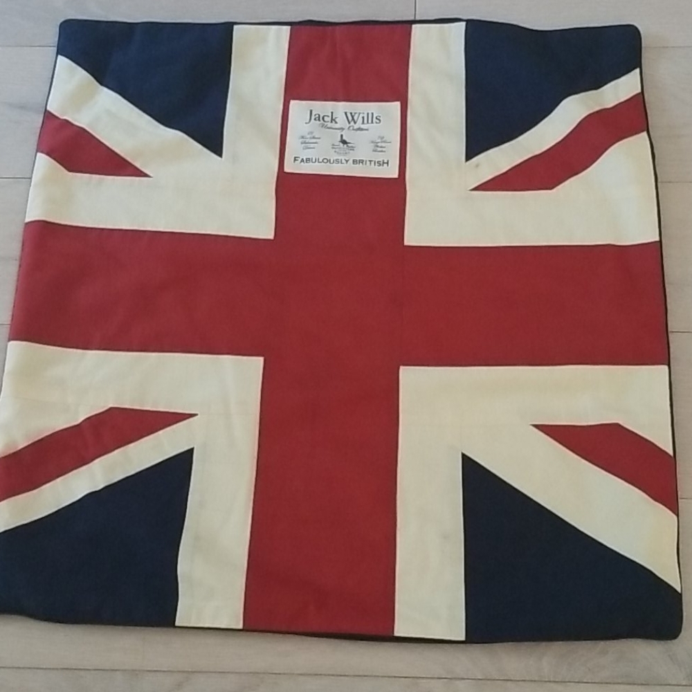Jack wills British flag cushion cover